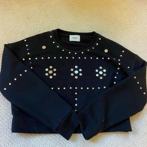 Cool mirror black sweatshirt